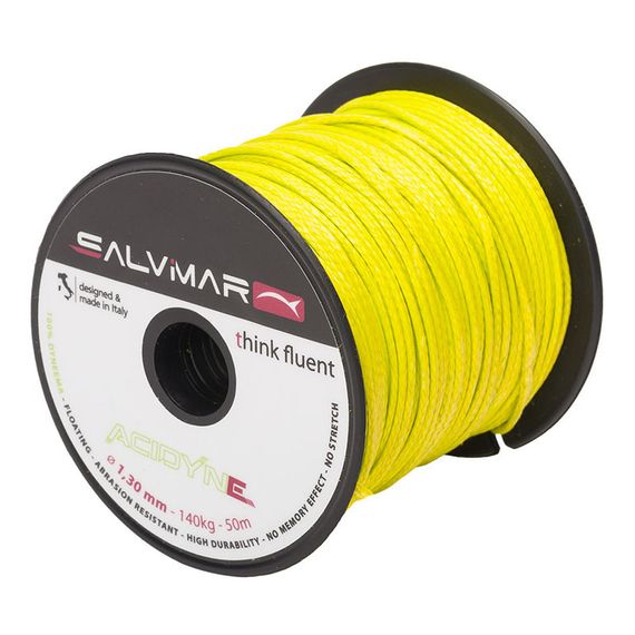 Линь Salvimar ACTIVE DYNEEMA желтый ø 1,5 мм 190 кг 1 метр (в катушке 50 м)