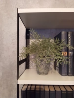 Полка настенная книжная тройная лофт Белая