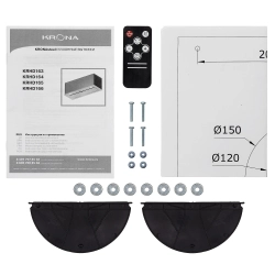 Встраиваемая вытяжка Krona ARVEN 600 WHITE S