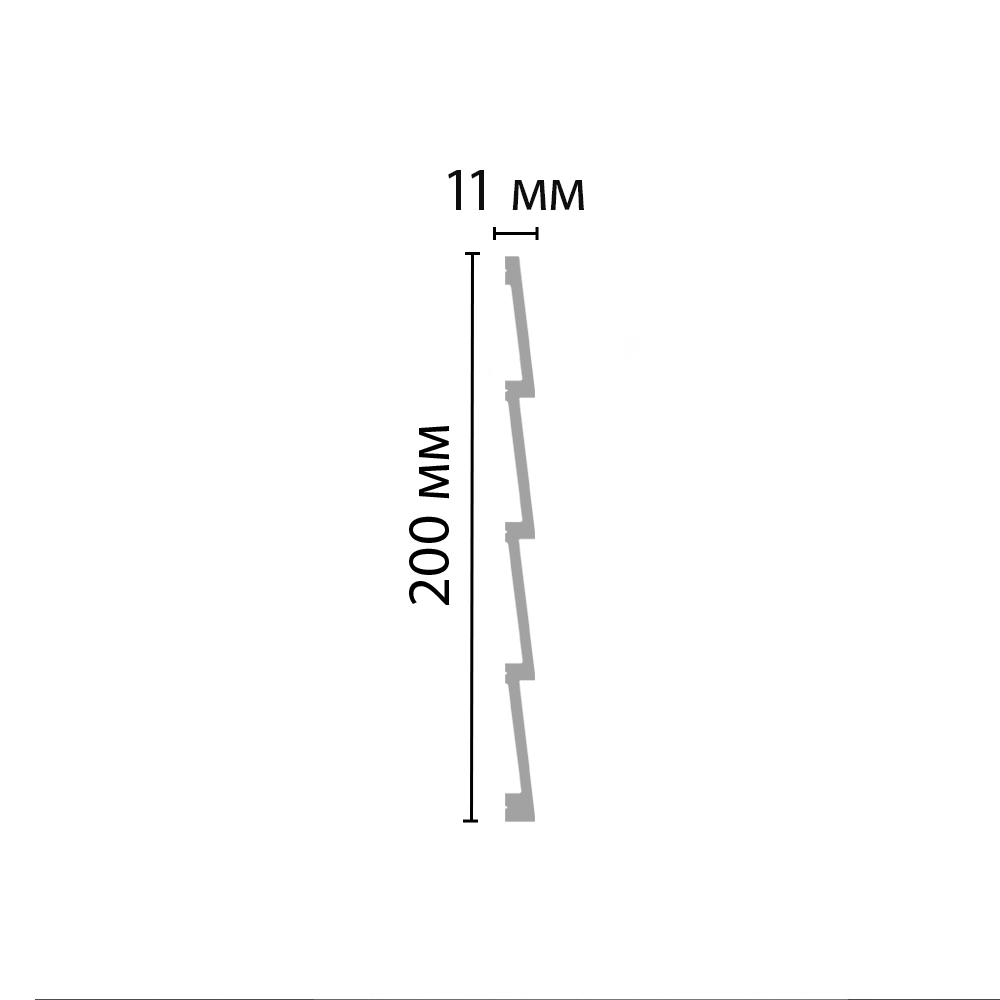 Панель декоративная Decomaster D321 ДМ 200х11х2900мм