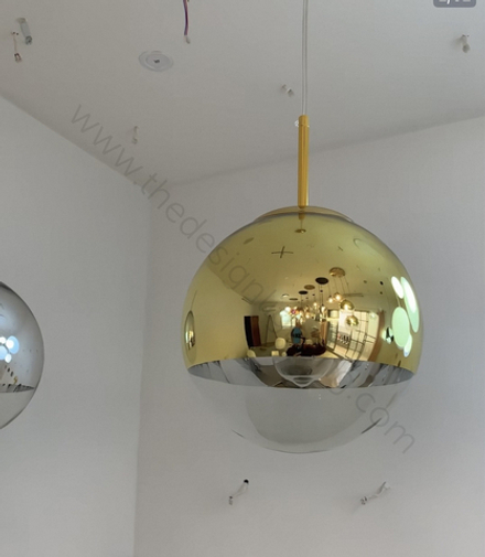 Pendant design lamp Mirror Ball by Tom Dixon (Gold)