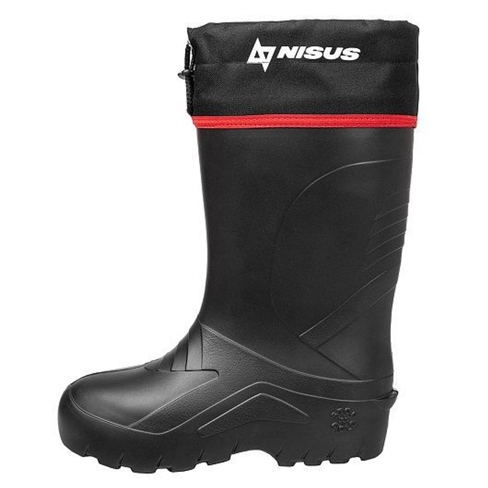 Сапоги NISUS ЭВА -55С гипоаллергенный вкладыш, манжета, размер 40/41, черные(С-035 У)