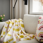 Плед IKEA SVARTFIBBLA (СВАРТФИББЛА), Разноцветный, 120х160 см
