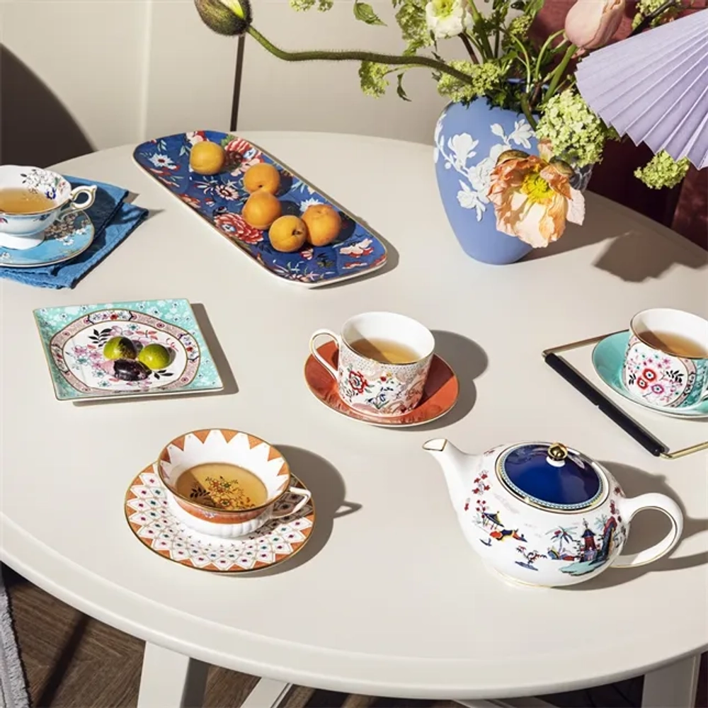 Wedgwood Поднос Wonderlust 34x15 см синий EAN 701587380515
