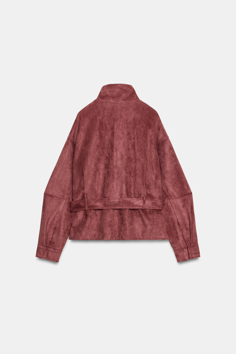 КУРТКА ИЗ ИСКУССТВЕННОЙ ЗАМШИ С РЕМНЕМ — ZARA