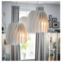 IKEA SKYMNINGEN  (ИКЕА СКЙМНИНГЕН)  -  Лампа подвесная - белая 42 см