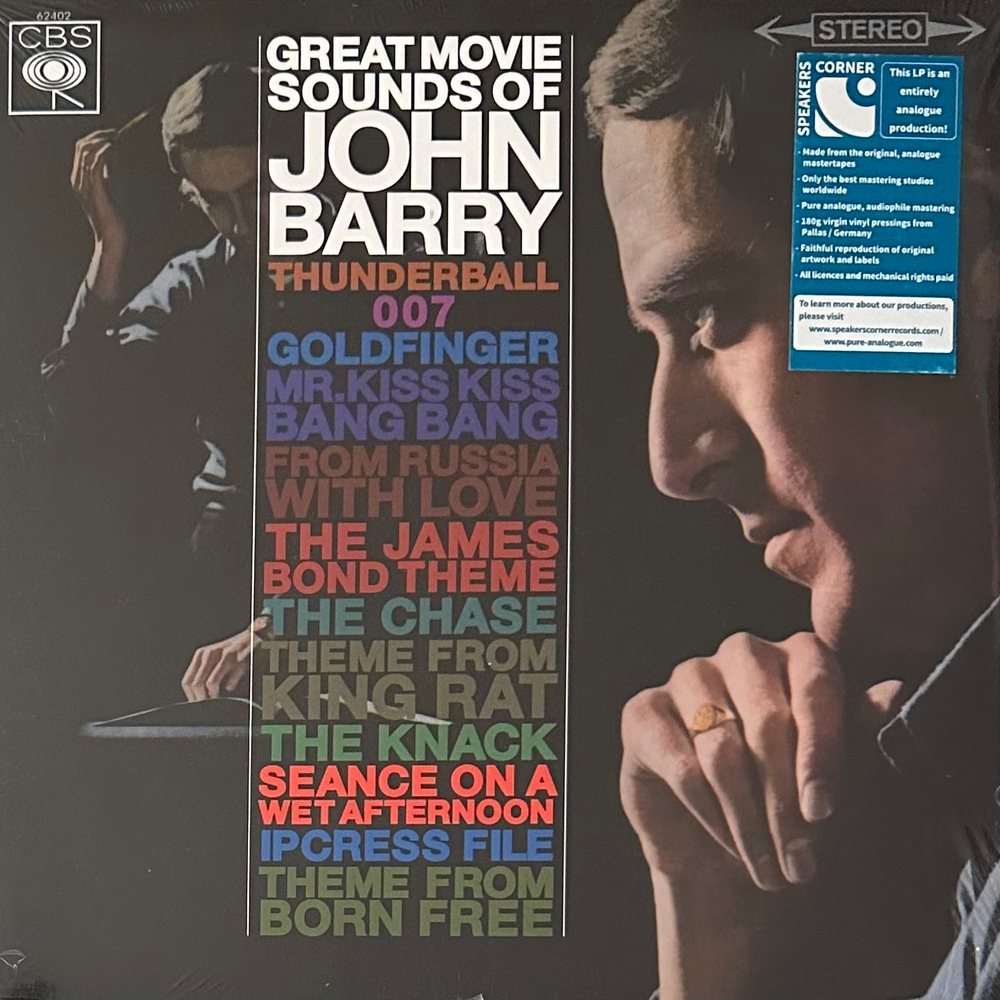 John Barry & His Orchestra ‎– The Great Movie Sounds Of John Barry (Европа 2018г.)