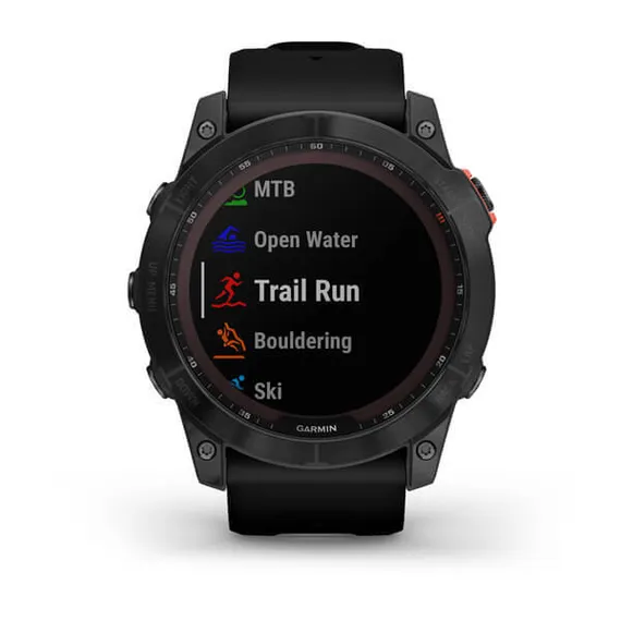 Умные часы Garmin Fenix 7X Solar Серый с черным ремешком 010-02541-01