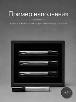 Парфюмерный бокс c бархатной вкладкой для атомайзеров 10 мл