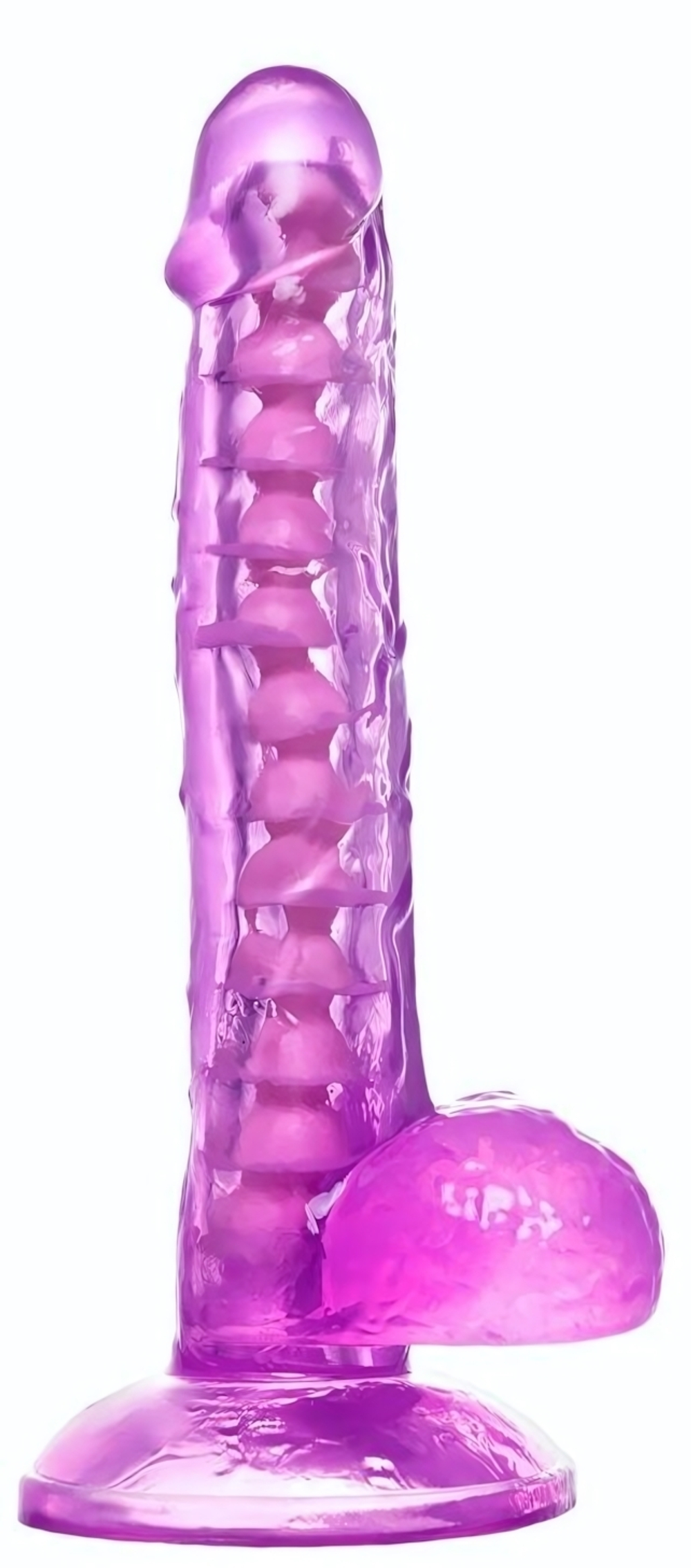 Фиолетовый реалистичный фаллоимитатор Celiam - 20,5 см. (Цвет: фиолетовый)