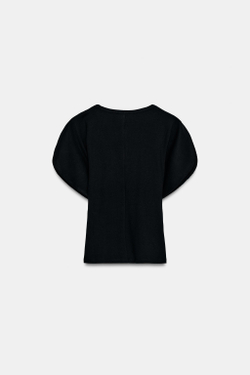 ZARA ФУТБОЛКА С РУКАВАМИ КИМОНО, ЧЕРНЫЙ