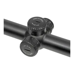 Прицел Gaut Azurite 6-24x50, сетка 35, FFP, 0.1 МIL - крупный план барабанчиков ввода поправок