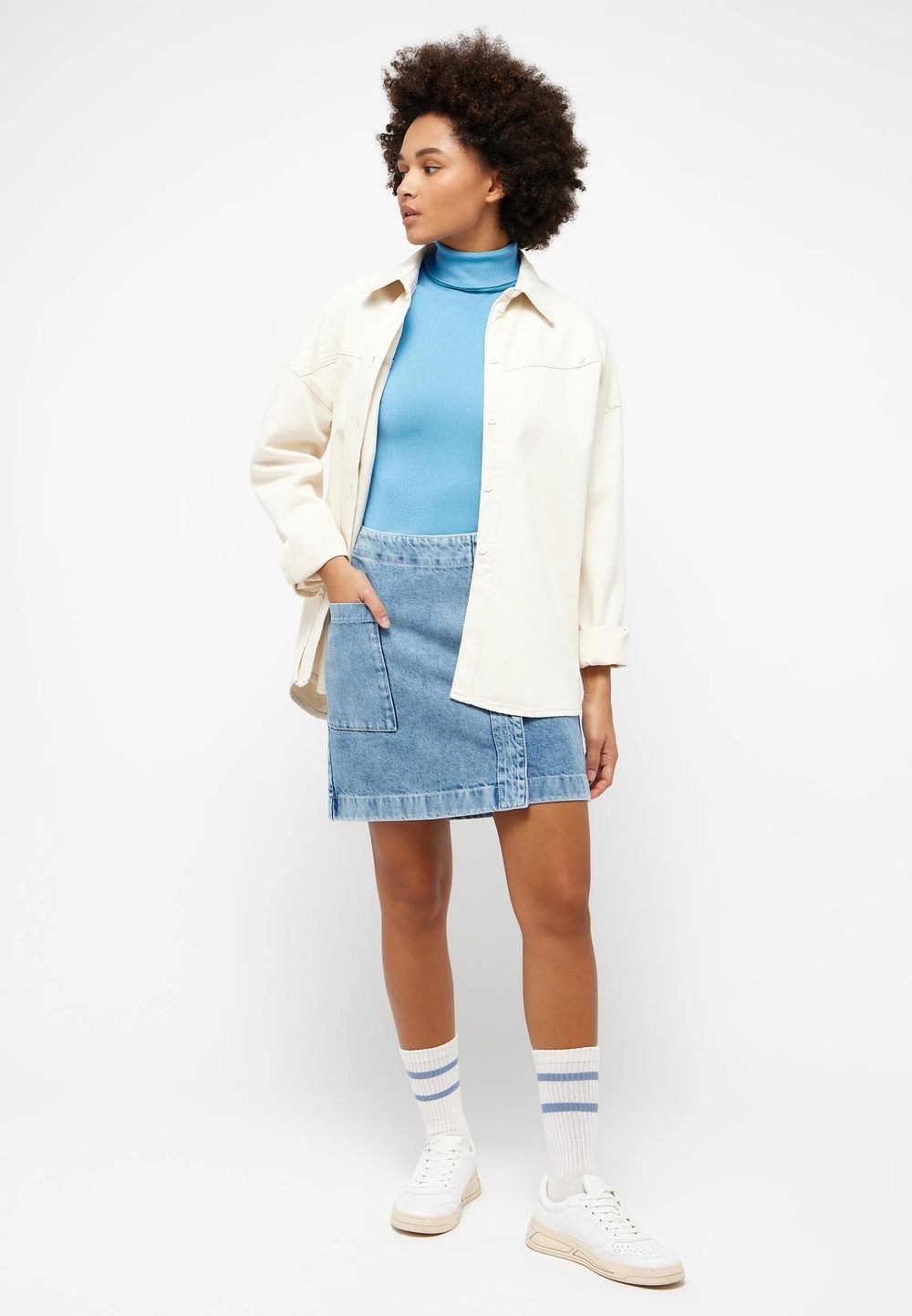 Юбка джинсовая женская MUSTANG Style Lucile Denim Skirt