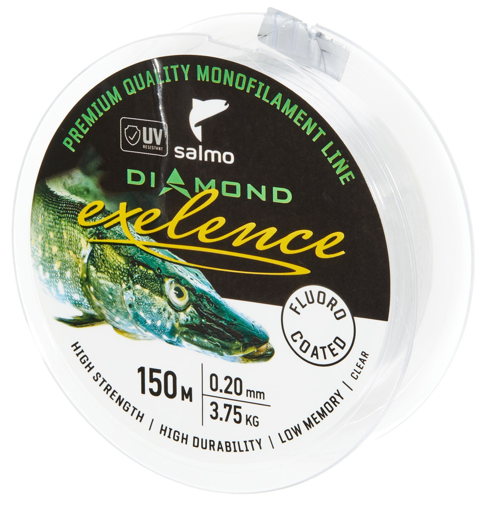 Леска монофильная Salmo Diamond EXELENCE FLUORO COATED Clear 150/020