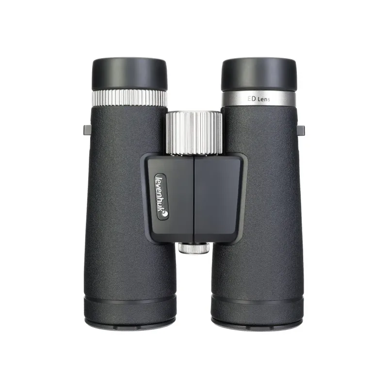 Бинокль Levenhuk Nitro ED 8x42 вид сзади с надписью ED Lens