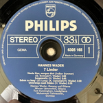 Hannes Wader - 7 Lieder (Германия 1982г.)