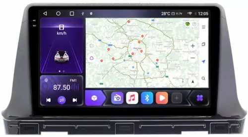 Магнитола для KIA Seltos 2020+ - Kuberg OL-1792 QLed+2K, Android 12, Быстрая, CarPlay, 4G SIM-слот