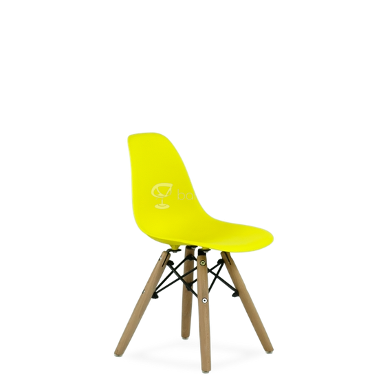 Стул детский Barneo N-1 Eames Style желтый