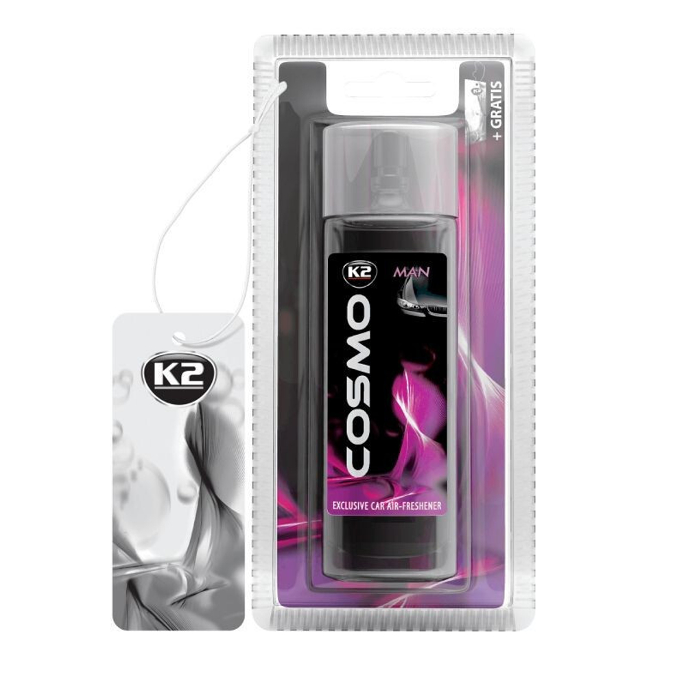 ОСВЕЖИТЕЛЬ ВОЗДУХА САЛОНА АВТОМОБИЛЯ К2 COSMO MAN СПРЕЙ 50ML