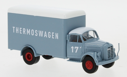 Грузовик Borgward B 4500 фургон-термос, синий, 1951, 1:87