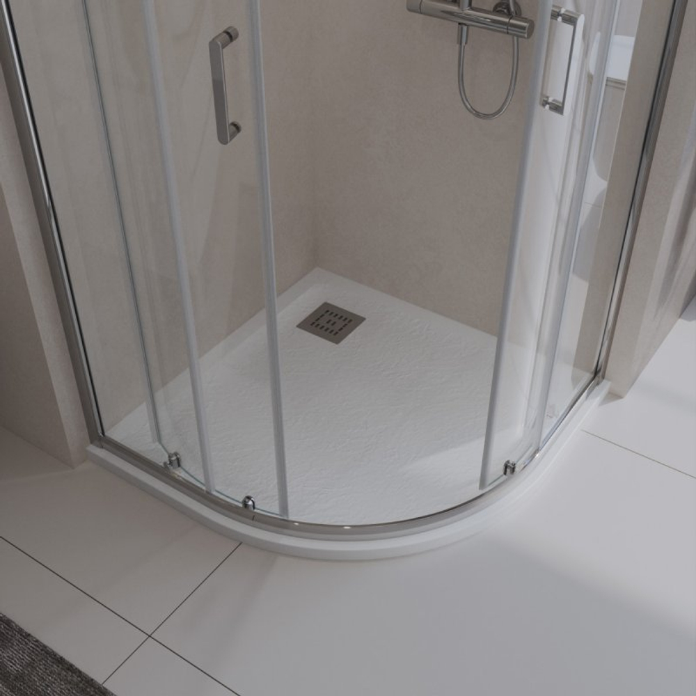Поддон из искусственного мрамора Belbagno TRAY-MR-UNO-R-80-550-35-W-CR
