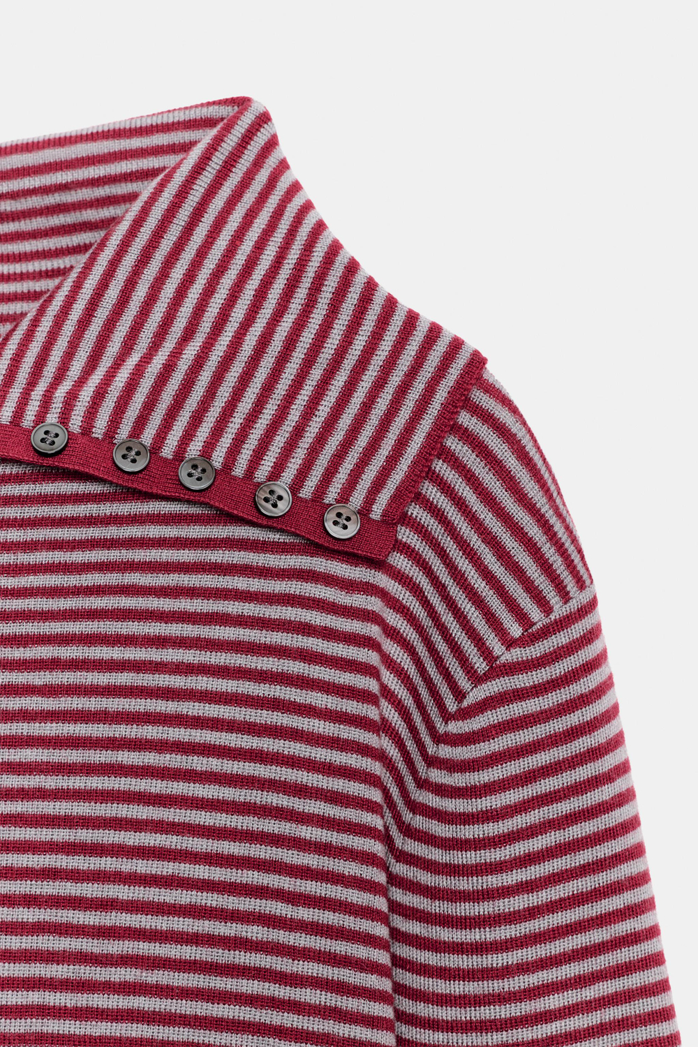 ШЕРСТЯНОЙ СВИТЕР В ПОЛОСКУ — ZARA