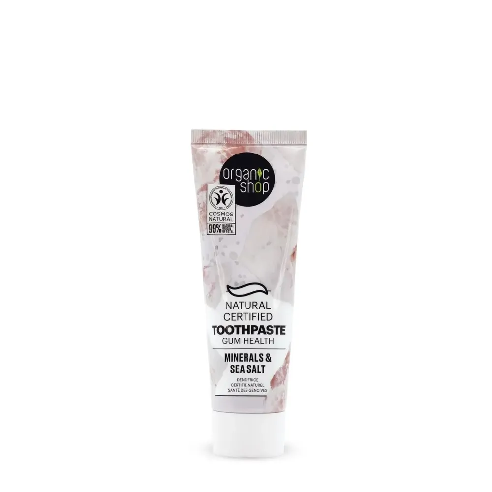 Зубная паста для здоровых десен Минералы и Соль, 100 гр (Organic Shop)