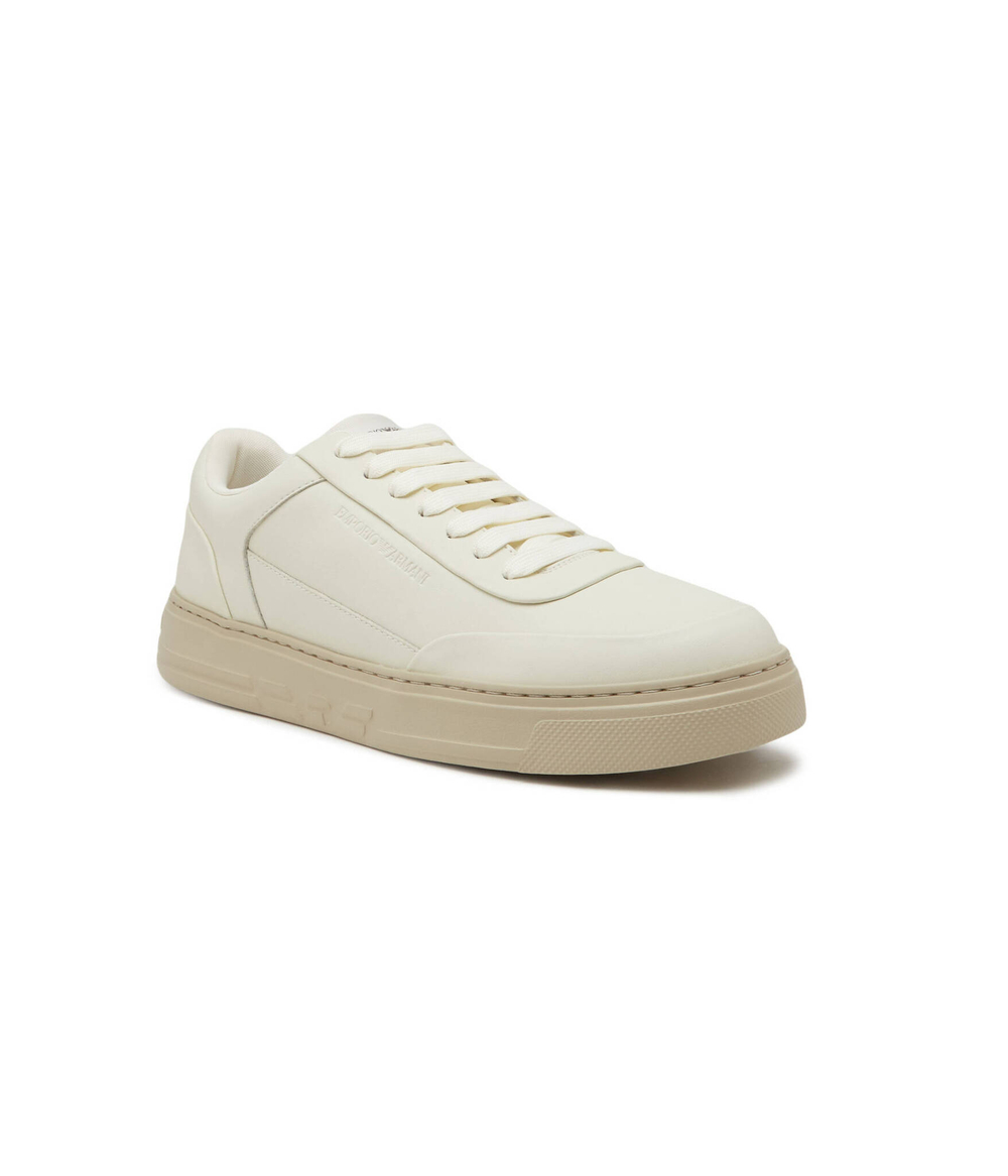 Кожаные кроссовки Emporio Armani - белый(X4X645 XN013)