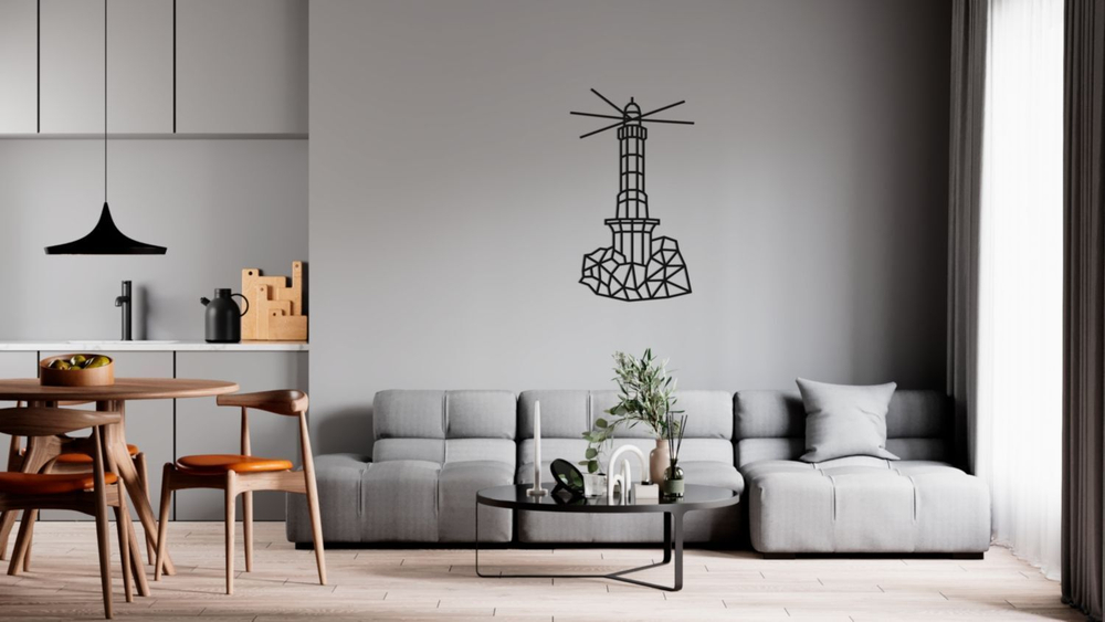 Деревянный декор настенный, панно, сборная модель EWA Design Маяк