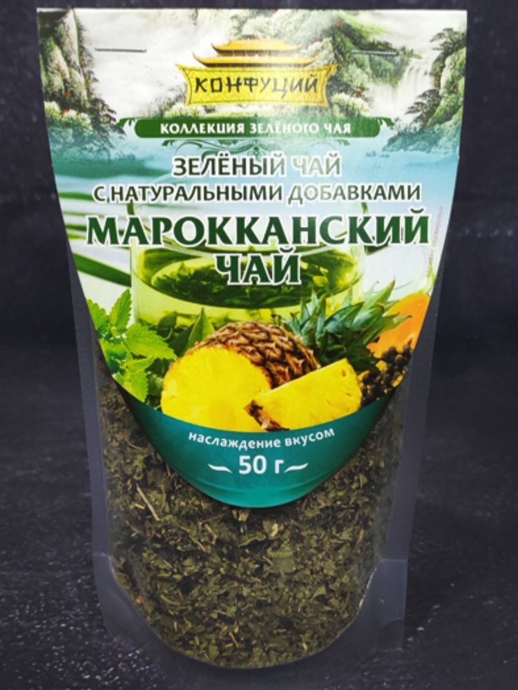 Чай зеленый Конфуций Марокканский 50 г x 4 шт