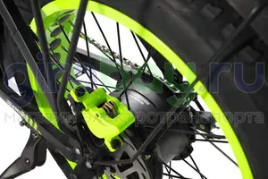 Электровелосипед Syccyba F11 Pro (48V/20Ah) - Салатовый обод фото №11