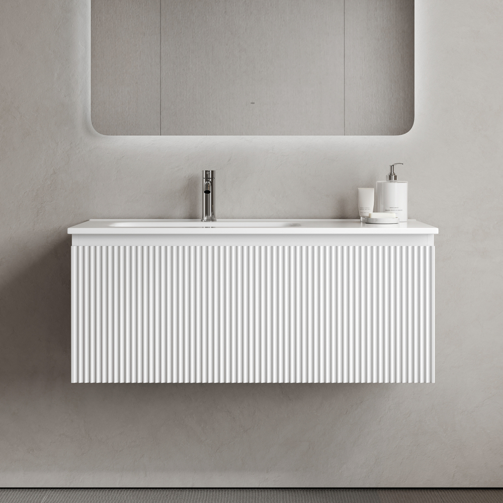 Тумба подвесная Sancos Snob R 1.0 с одним ящиком 995х445х406, Bianco, SNR1.0100LW, арт. SNR1.0100LW