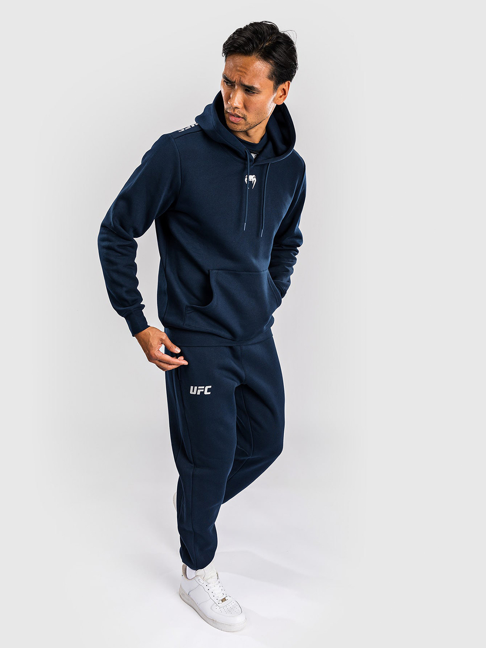 Худи UFC Fusion by Venum Fight Week Plain Version Navy Blue