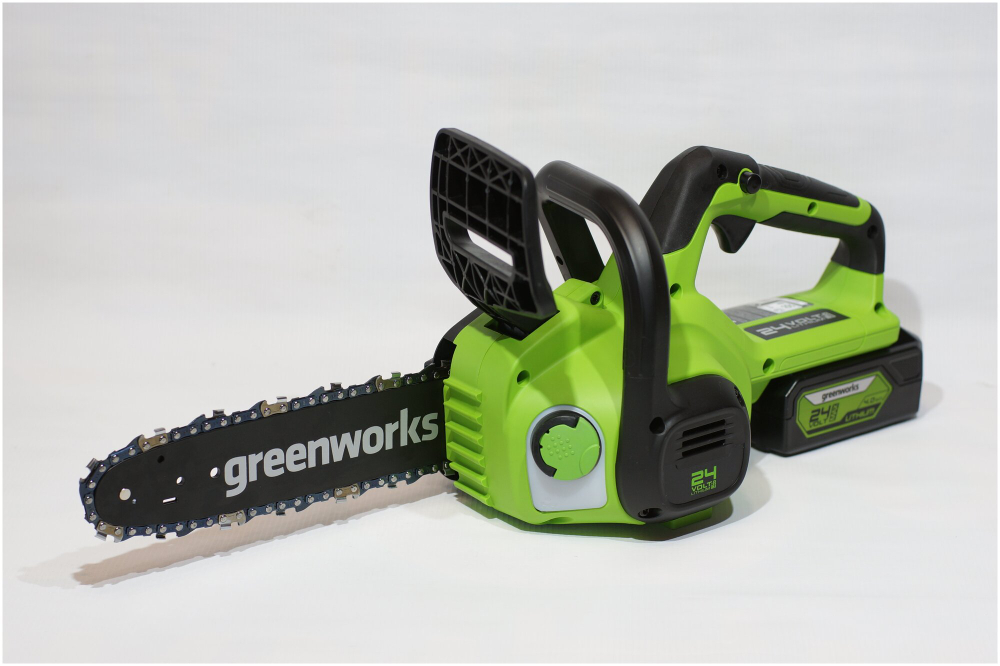 Пила цепная аккумуляторная GREENWORKS 24 V с акб и з/у 2007707UB