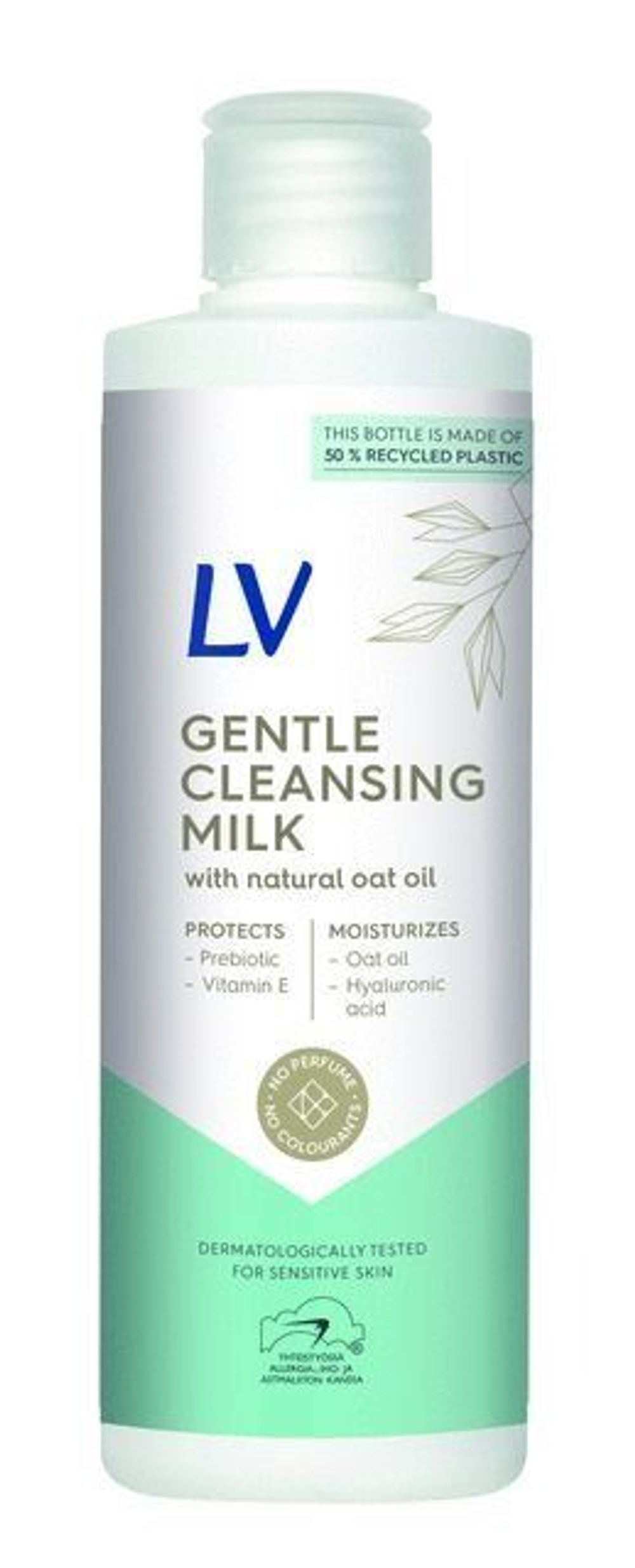 Очищающее молочко LV с пребиотиком, овсяным маслом и гиалуроновой кислотой 250 мл (Из Финляндии)