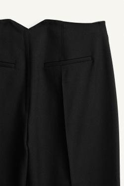 ZARA БРЮКИ С ПРЯМЫМИ ШТАНИНАМИ И ЗАЩИПАМИ — LIMITED EDITION, АНТРАЦИТОВО-СЕРЫЙ