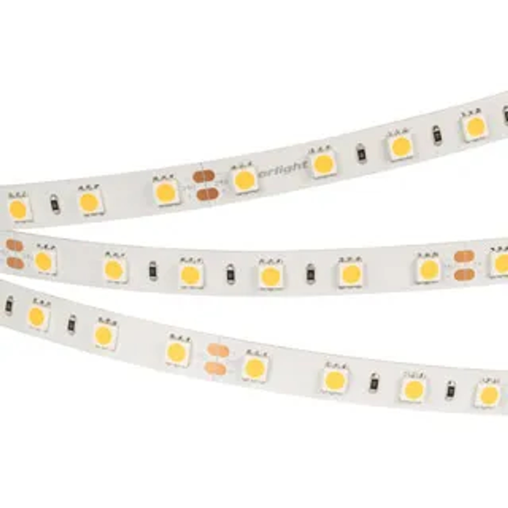 Светодиодная лента RT-B60-10mm 24V White6000 (14.4 W/m, IP20, 5m) (Arlight, 14.4 Вт/м, IP20) 008829(3)