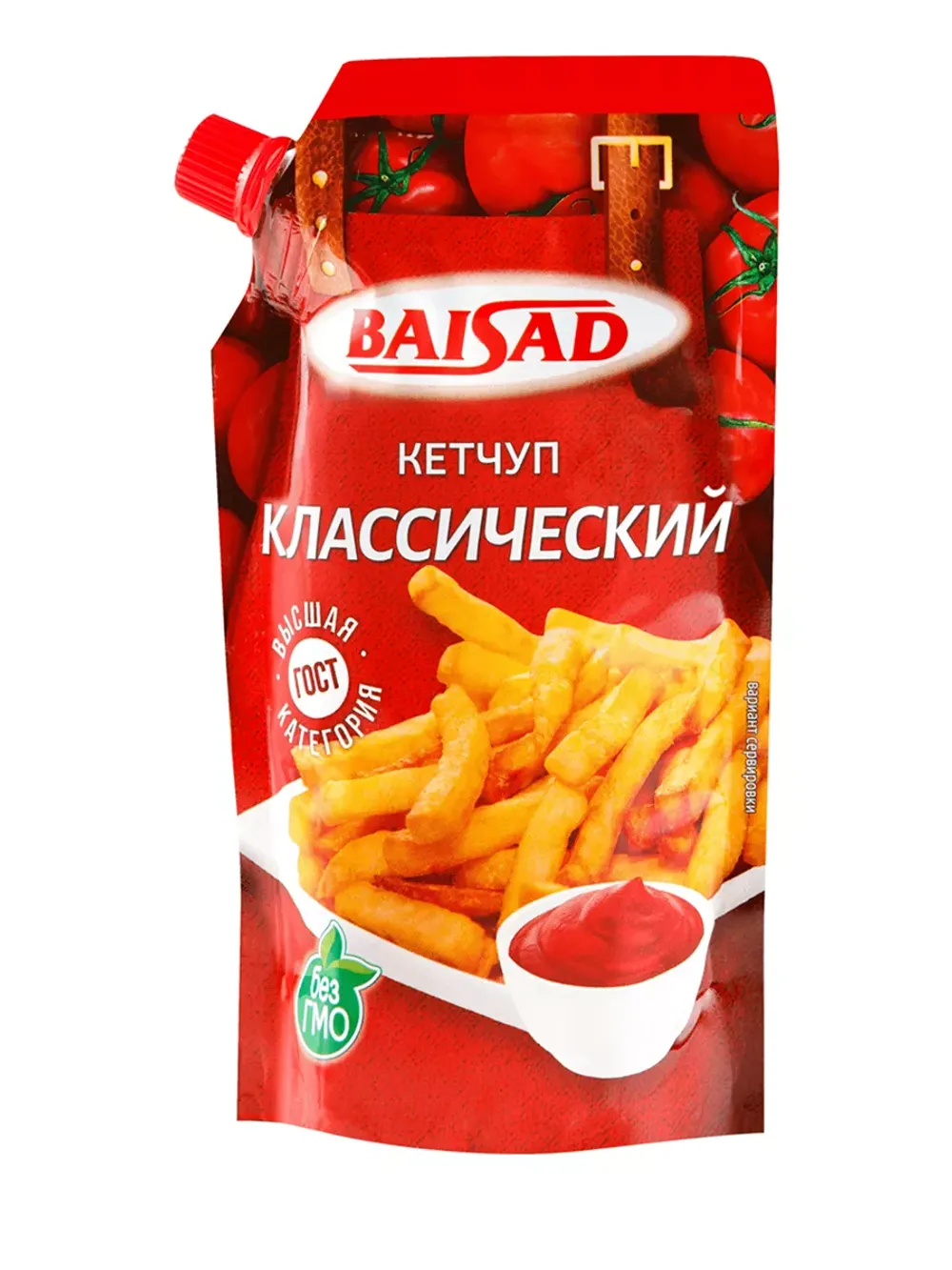 Кетчуп Томатный классический дойпак БАЙСАД 235г