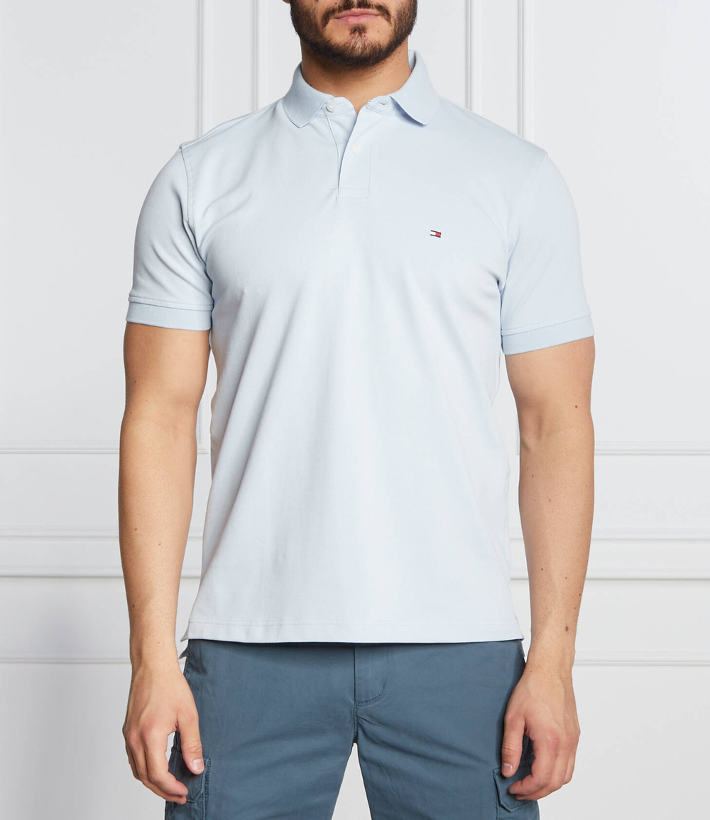 Поло Tommy Hilfiger - голубой(MW0MW17770)