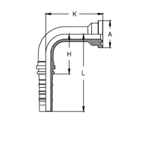 Фитинг DN 38 SFL 2 71.4 (90) CS (удлинен. К=172)