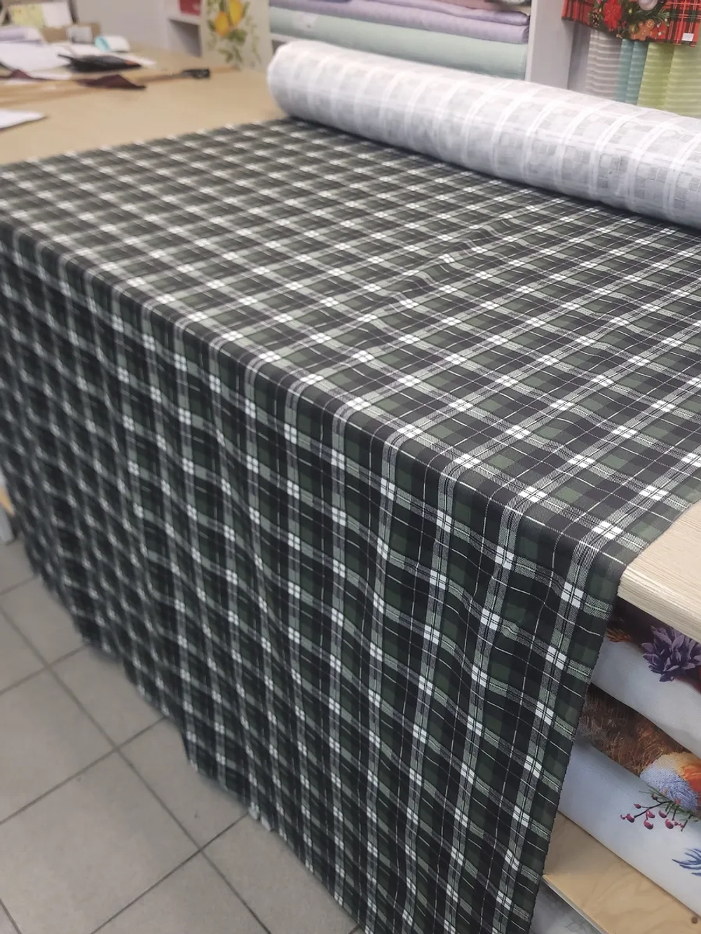 Фланель клетка ткань для шитья 150х500 см