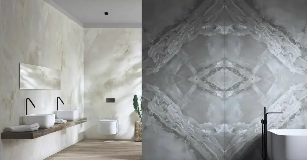 Kutahya Marea Dark Grey Rektifiye Parlak Nano 60x120