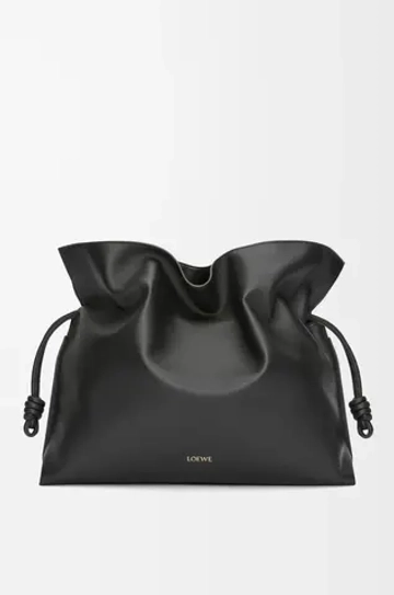 Loewe Сумка-клатч XL Flamenco из телячьей кожи наппа, черный
