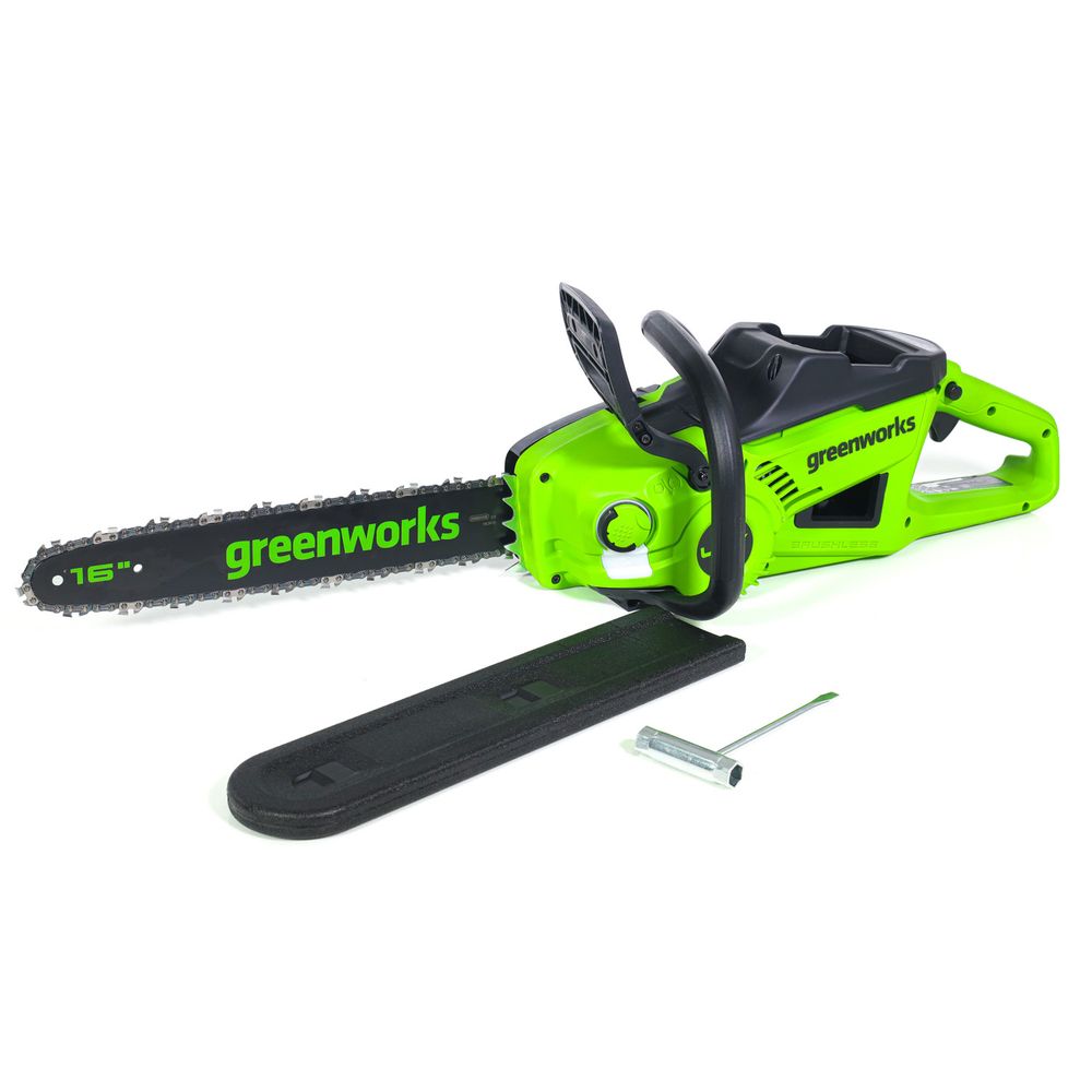 Цепная пила аккумуляторная Greenworks GD40CS20XK5 Арт. 2008807UG, 40V, 40 см, 2000 Вт, бесщеточная, c 1хАКБ 5 Ач И ЗУ