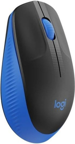 Мышь беспроводная Logitech M190, 1000dpi, черный-синий, Retail, радиоканал, AA (910-005925)