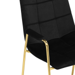 Стул на металлокаркасе Woodville black, gold