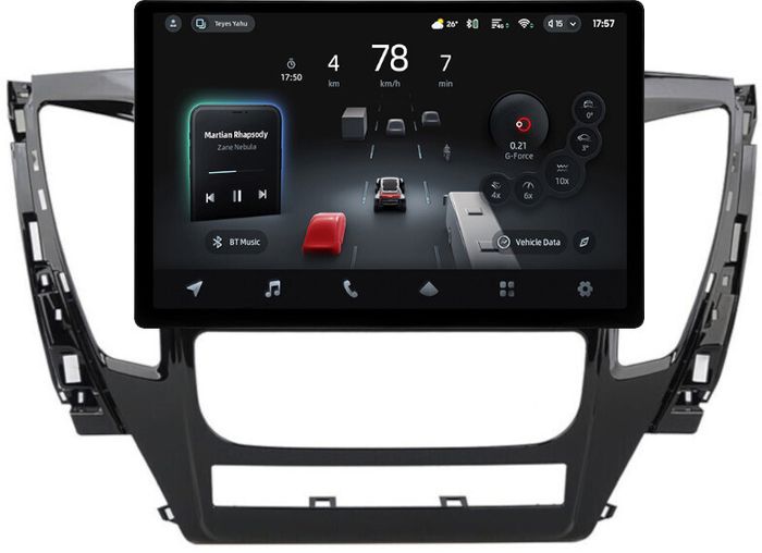 Магнитола для Mitsubishi Pajero Sport 3 2016-2020 АКПП (поддержка 360, климата и БК) - Teyes CC4-PRO монитор 13" 2K QLED на Android 13, Быстрейшая, Snapdragon 778G, ИИ, CarPlay, DSP, 4G SIM-слот