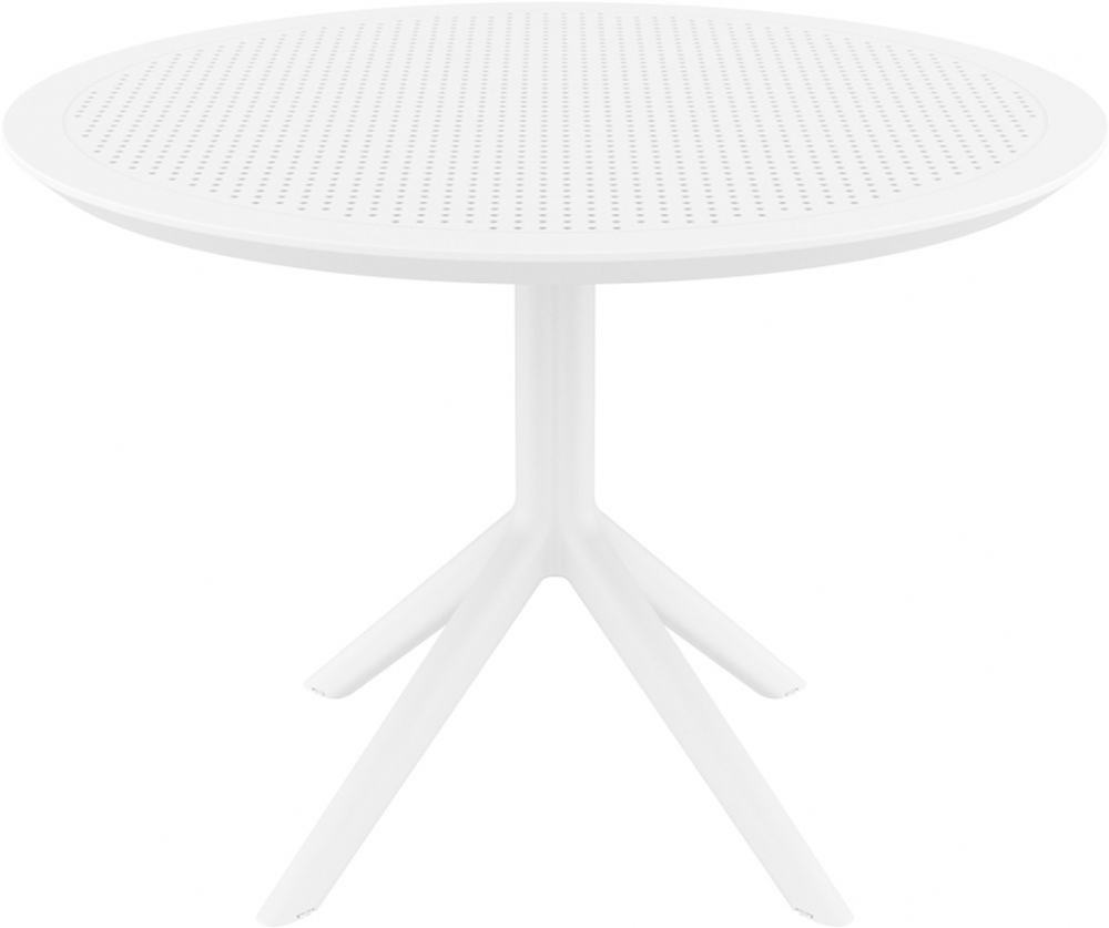 Стол пластиковый обеденный Siesta Contract Sky Table Ø105, белый