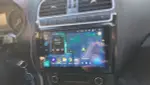 Магнитола для Volkswagen Polo 2009-2020 (рамка черная глянцевая) - Canbox 9-0490 Qled, Android 10, Быстрая, SIM-слот