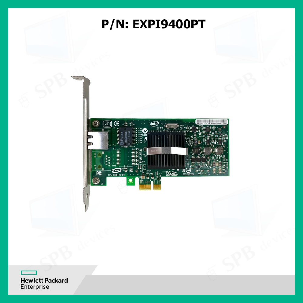 Сетевая Карта HP NC110T (Intel) EXPI9400PT PRO/1000 PT Gigabit Server Adapter i82572EI 1Гбит/сек RJ45 LP PCI-E1x (LOW PROFILE) EXPI9400PT, 434905-B21, 434982-001, 434903-001